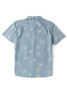 The Vissla Men's Happy Hours Eco Short Sleeve Shirt in Faded Denim