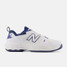 New Balance Men's Fresh Foam X 1007 Tennis Shoes in NB White and Team Navy back view