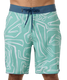 O'Neill Men's Hyperfreak Mysto Scallop Boardshorts Green side view