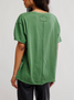 Free People Women's Nina V-Neck Tee in Forest Fairy