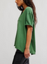 Free People Women's Nina V-Neck Tee in Forest Fairy