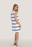Dylan Women's Kelly Stripe Dress in White/Navy
