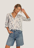 Dylan Women's Lily Blouse Top in White/Navy