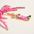 Cowgirl Rodeo Floral Boot Bag Charm Keychain detail view