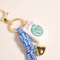 Mahjong Tile Puffy Heart Cord Bag Charm Keychain side angle