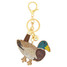 Bling Mallard Bag Charm Keychain