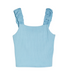 Tractr Girls' Knit Tank Top in Blue front view