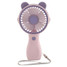 Bunny Ears Shape Handheld Desktop Mini Fan in Blue/Pink