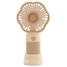 Flower Shape Handheld Desktop Mini Fan in ivory