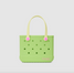 Bogg Bags Bitty Tote Lime In The Coconut angled view