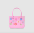 Bogg Bags Bitty Tote Happy Flowers angled view