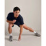 Rhone Men's Invictus Training Tee V2 True Navy Heather back view