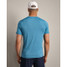 Rhone Men's Invictus Training Tee V2 Azure Blue Heather back