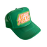 Local Beach Take it Easy Patch Trucker Hat in green side view