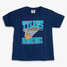 The TYLER'S Youth Basketball Tee in Navy and Light Blue