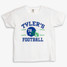 The TYLER'S Youth Football Tee in White