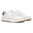 The Clae Men's Moses Leather Sneakers in White and Pine Needle