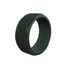 Qalo Men's Polished Step Edge Ring in Forest Green