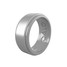 Qalo Men's Polished Step Edge Ring Silver side angle