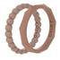 Qalo Women's Bead & Geo Double Stack Rings Hazel detail view