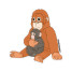 Sammy Gorin Keep Your Head Up, Punch the Monkey and His Plushie Sticker