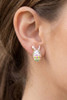 Oval Pearl Easter Egg Stud Earrings