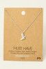 Fame Accessories Cowboy Boots Pendant Necklace in Rhodium Plated