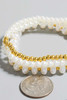 Stainless Steel And Pearl Beaded Bracelet Set