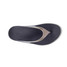 Oofos Women's OOlala Luxe Sandals Black and Latte detail view