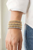 Fame Two Tone Six Piece Beaded Bracelet Set Two Tone detail