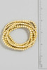 Fame Accessories Gold Dipped Ball Bead Bracelet Set detail view