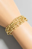 Fame Accessories Mixed Mini Gold Dipped Beaded Bracelet detail view