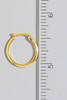 Gold Plated Dainty Latch Hoop Earrings