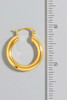 Gold Plated Tube Hoop Earrings