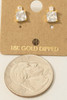 Fame Accessories Square Rhinestones Stud Earrings detail view
