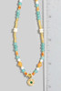 Heart Pendent Multi Beaded Necklace