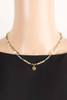 Fame Accessories Heart Pendent Multi Beaded Necklace detail view