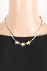 Beaded Starfish Charms Necklace