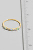 Fame Accessories Gold Dipped Assorted Delicate Ring detail view