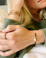 Cast Of Stones Pearl Bracelet Shell Pink front view