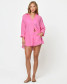 LSpace Women's Rio Tunic in Hottest Pink front view