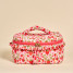 The Darling Effect Glam & Go Quilted Cosmetic Bag Strawberry Fields front
