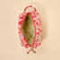 The Darling Effect Essentials Quilted Cosmetic Pouch in Strawberry Fields back view