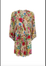 Spell Women's Valley of the Dolls Boho Mini Dress in Opal front view
