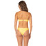 Maaji Women's Sunbeam Iconic Low Rise Bikini Bottoms Light Pastel Yellow side view