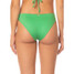 Maaji Women's Palm Leaf Flirt Low Rise Bikini Bottoms in Bright Green fit view