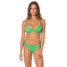 Maaji Women's Palm Leaf Flirt Low Rise Bikini Bottoms in Bright Green side view