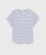 Vineyard Vines Women's Jersey Tee in White /Navy Stripe