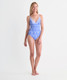 Vineyard Vines Women's Sconset One-Piece Suit in Floral Breaker Blue front view