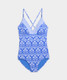 Vineyard Vines Women's Sconset One-Piece Suit in Floral Breaker Blue detail view
